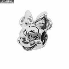 パンドラ チャーム PANDORA Disney, Minnie Mouse Charm スターリングシルバー925 ディズニー ミニーマウス ブレスレットチャーム レディースアクセサリー
