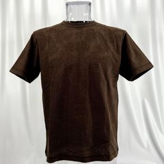 新品 春夏 半袖Tシャツ M サイズ ブラウン ジム メンズ カジュアル 男性 40代 50代 60代 70代 70825