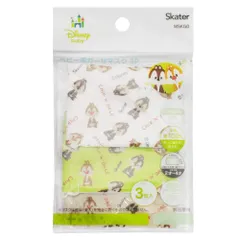 スケーター (skater) 洗える ガーゼ マスク 2-4才 ベビー用 3枚入 抗菌 チップ&デール ディズニー 8.8×6.5cm MSKG0