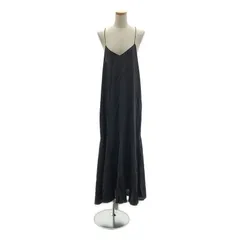 美品 AP STUDIO　ローンウォッシュキャミソールドレス ブラック AP STUDIO / エーピーストゥディオ | 2020SS | ローン