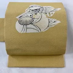 O0093 美品 逸品 上品 人間国宝 羽田登喜男 作 鴛鴦 正絹 名古屋帯 楽天市場】名古屋帯 美品 逸品 人間国宝 羽田登喜男 落款あり