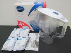 【未使用品】BRITA ポット型浄水器 アルーナ ろ過水容量 1.25L カートリッジ 4個入り ブリタ カートリッジ使用期限 2026年