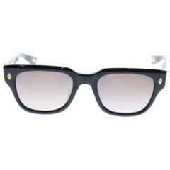 CHROME HEARTS (クロムハーツ) GIVENHED 18KGP クラシックオーバルクロスサングラス ブラック/ゴールド