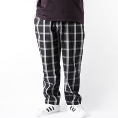 新品 CORISCO コリスコ ワイドパンツ シェフパンツ メンズ ワークパンツ イージーパンツ 101901 check black チェックブラック M L LL