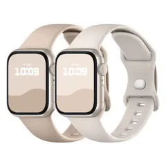 通気 柔らかい 交換ベルト 10/9/8/7/SE/6/5/4/3/2/1 Series 防水 iwatch スポーツバンド 耐衝撃 シリコン製 バンド バンド 男性 アップルウォッチ 42mm 38mm レディース 40mm 41mm Watch ミルクティ