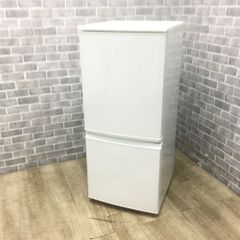 シャープ 冷蔵庫 2ドア 137L つけかえどっちもドア 2015年製 【中古】