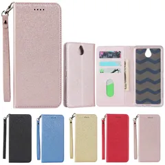 【迅速発送】Eastwave Kyocera かんたんスマホ 705KC ケース Y!mobile 京セラ かんたんスマホ 705 KC ケース Case 手帳型 ストラップ付き PU皮革 明るい色 内蔵マグネット 携帯カバー カードポケット スタンド機能 ピ