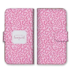 iPhone14Pro ケース 手帳型 アイフォン14 プロ スマホケース ヒョウ柄 豹柄 レオパード アニマル かわいい 可愛い 淡い パステルカラー おしゃれ カラー05