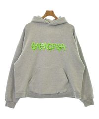 BALENCIAGA ドリップロゴ パーカー グレー - メルカリ