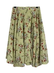 25 インチ FRANCOISE 花柄 アンチバンディング スカート ミディ丈