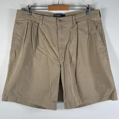 古着 90's/90年代 ポロバイラルフローレン Polo by Ralph Lauren ショートパンツ ポロチノ 大きいサイズ チノショーツ w38  ベージュ メンズ