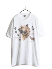 CCTA アニマルTシャツ90s犬レゲエ ぶち抜き 貫通 ドッグ ビンテージ 
