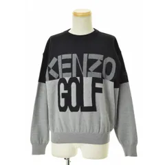 【KENZO】GOLF OLD ロゴ長袖ニットセーター