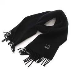 ダンヒル dunhill マフラー ストール カシミヤ100％ 黒 ブラック /YM ■GY99のサムネイル