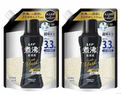 【セット】P＆G　レノア　煮沸レベル　超消臭 抗菌ビーズ MEN ムスクの香り つめかえ用１袋3.3倍(1410mL)×２袋セット　神奈川倉庫