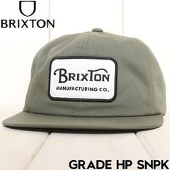 スナップバックキャップ 帽子 BRIXTON ブリクストン GRADE HP SNPK 10697 IVYGN 25SU 日本代理店正規品