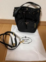 PRADA ブラック ナイロン ショルダーバッグ