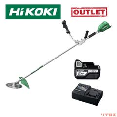 未使用 HiKOKI ハイコーキ 18V コードレス刈払機 刈刃径230mm 両手ハンドル 5.0Ah バッテリー1個、充電器、チップソー付 CG18DA(JC) コードレス草刈り機 日立 芝刈り機