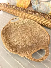 フランスアンティーク　真鍮製（丹銅）トレイ・すずらん フランスアンティーク 真鍮製（丹銅）トレイ・すずらん - メルカリ