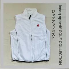 lecoqsportif GOLF COLLECTION　ルコック スポルティフ　ルコックゴルフ　ジャケット　ベスト　ジップアップ　ゴルフウエア 　薄手　メンズ 　L