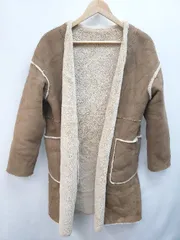 ■ CIAOPANIC TYPY チャオパニック リバーシブル 長袖 ブルゾン ジャンパー サイズONE ベージュ ブラウン レディース P  【1403180001154】