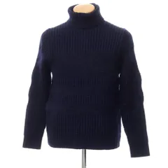 Letroyes ルトロワ コットン リブニット セーター ネイビー