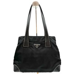 【極美品】PRADA　プラダ　トートバッグ　ナイロン　三角プレート　ブラック　未使用　バッグ　ギャランティカード