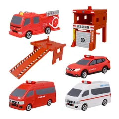【中古】おもちゃ 全6種セット 「ポケットトミカ レスキュー!救急消防署編」