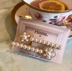 【19】 rinnu デイジー　モチーフ　ヘアクリップ