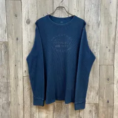 Gap ギャップ ワッフル地 長袖 ロンT フロントデザイン