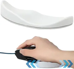 fogman マウス リストレスト 連動 移動タイプ 一体型 人間工学 右手専用(ホワイト)