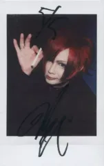 【中古】生写真(男性) ☆DIEALO/巡-JUN-/直筆サイン入り・上半身・衣装黒・右手指2本煙草・体左向き・「5/5」/生チェキ