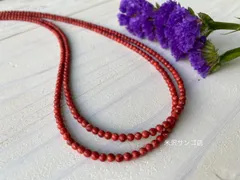 イソバナサンゴの2連ネックレス