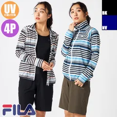 FILA フィラ レディース水着 プリントUVウェア タンキニ4点セット メッシュボーダー ラッシュガードセット 325-607