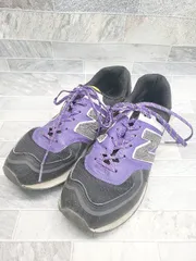 ◇ New Balance ニューバランス スニーカー シューズ (約25.0cm相当) ブラック パープル系 メンズ P  【1406110011568】
