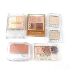 セザンヌ アイシャドウ チーク 6点セット ベージュトーンアイシャドウ等 コスメ まとめて レディース CEZANNE 【中古】