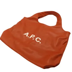 【中古】 A.P.C アーペーセートートバッグ NINON ブラウン レディース メンズ ユニセックス ヘーゼルナッツ レザー風 肩掛けバッグ シンプル 日常使い 大きめ A4サイズ 収納 カジュアル ロゴ A2502806【無料ギフトラッピング承ります】