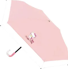 ジェイズプランニング キャラクター サンリオ ハローキティ バイカラー 晴雨兼用傘 折畳傘 親骨 50cm 6本骨 uvカット 手開き式 日傘 雨傘 兼用 折り畳み 折りたたみ レディース 大きい 可愛い 雨 かさ [ハローキティ 切替タイプ] [折り畳み傘]のサムネイル