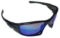 オークリー サングラス テン TEN X ブラック OO9128-05 黒 Blue Polarized 偏光レンズ アウトドア メンズ OAKLY 【中古】