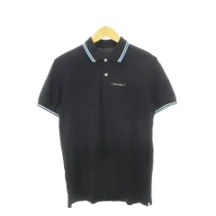 極美品 PRADA プラダ 鹿の子 ポロシャツ XS 濃紺 ネイビー ほぼ新品 極美品 PRADA プラダ 鹿の子 ポロシャツ XS 濃紺 ネイビー ほぼ