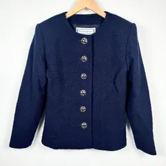 美品　イヴサンローラン　ノーカラージャケット　カーディガン　ラメ　アンゴラ 美品 イヴサンローラン ノーカラージャケット カーディガン ラメ