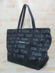 中古】 Supreme シュプリーム 13SS Fuck Denim Tote Bagブラック 111379423 - メルカリ