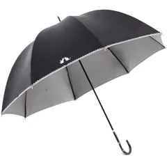 オカモト原宿店 日傘 uvカット 100 遮光 長傘 完全遮光 遮光率 100% 晴雨兼用傘 雨傘 猫柄 おしゃれ かわいい ドーム型 UVカット 紫外線遮蔽率 日焼け対策 99.9% 手開き レディース おしゃれ かわいい ドーム型 2匹の猫柄 深張仕様 0