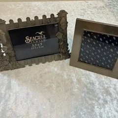 アンティーク調デザイン　フォトフレーム　フォトスタンド　2点セット