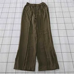 ◇ ⊂ COCODEAL ココディール スリット イージーパンツ サイズ1 ブラウン系 レディース E  【1509100068228】