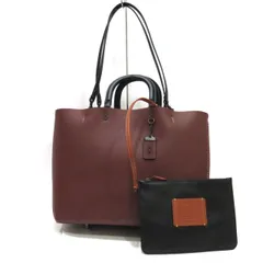     中古 コーチ グラブタン ローグ レザー トートバッグ ABランク 59136 ブラウン×ブラック レディース 【送料無料】【西神店】