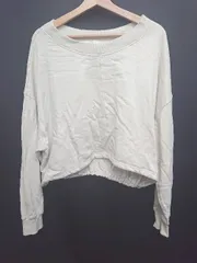 ◇ ⊇ CAPRICIEUX LE'MAGE カプリシュレマージュ 長袖 ドロストボートネックスエット サイズF ベージュ系 レディース E  【1507010008181】