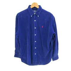 ラルフローレン 長袖シャツ トップス コーデュロイ ボタンダウン ブレイク メンズ Mサイズ 青紫 RALPH LAUREN 【中古】
