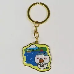 【中古】キーホルダー ハチワレ(温泉まんじゅう) ご当地ダイカットキーホルダー 「ちいかわ なんか小さくてかわいいやつ」 箱根限定