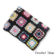 一点物】ハンドメイド グラニースクエア マルチカバー ブランケット